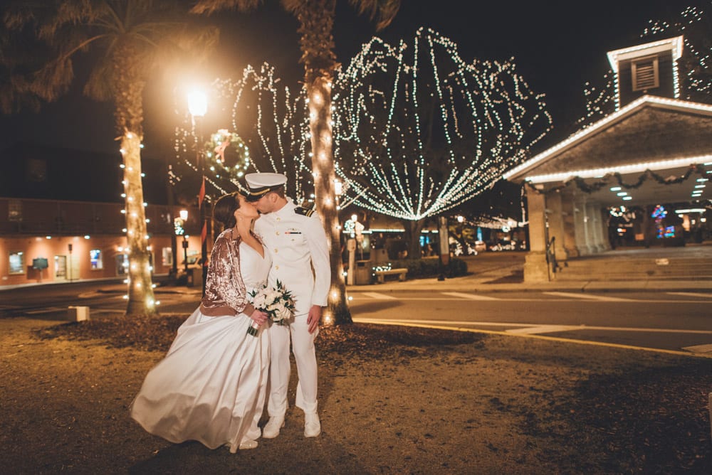 Holiday Weddings During Nights of Lights in Augustine